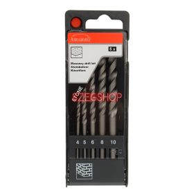   Abraboro kőzetfúró készlet 5r. hengeresszárú (4-10mm-ig)