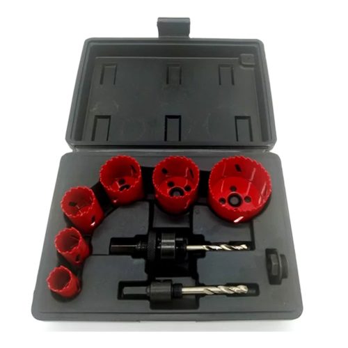  9db-os HSS bi-metal M42 8%CO körkivágó készlet, 19-57mm