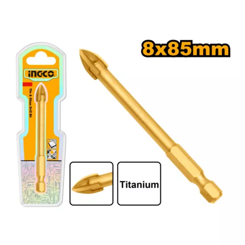 INGCO Üveg és csempefúrószár 8 mm bit befogás DBG1130808