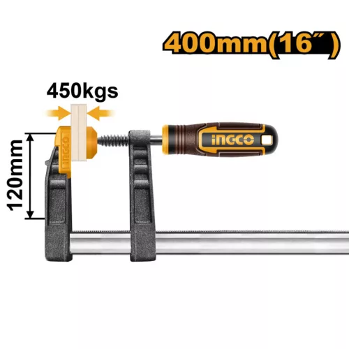 INGCO Gyorscsavarszorító 120 x 400 mm