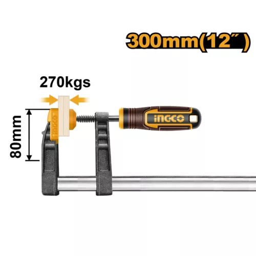 INGCO Gyorscsavarszorító 300 x 80 mm