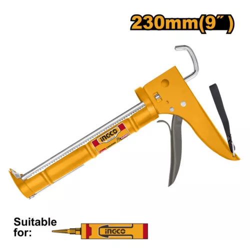 INGCO Kittkinyomó pisztoly 230 mm erősített