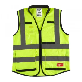   MILWAUKEE Prémium láthatósági mellény, sárga - XXL/XXXL
