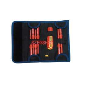   HEYTEC szigetelt csavarhúzó készlet 8r., cserélhető fejes, övtáskában, 1000V FL+PH