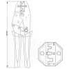 YATO Racsnis krimpelő fogó 230 mm/0,5-6,0 mm2