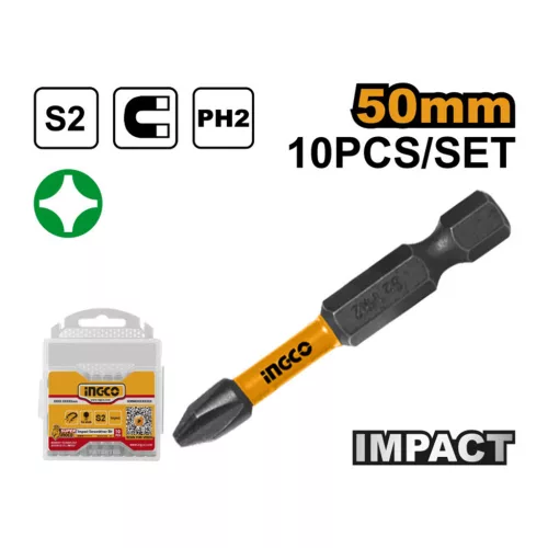 INGCO Impact bithegy PH2 x 50 mm (10 db) SDBIM11PH223