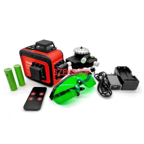 Roid MLR3DW 3D 12 vonalas (3*360°) zöld fényű önbeálló szintezőlézer