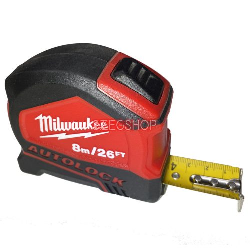 Milwaukee mérőszalag 8m x 25mm - 26" autolock mm és col