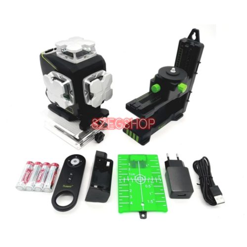 Huepar S04CG 4D 4*360° szintezőlézer