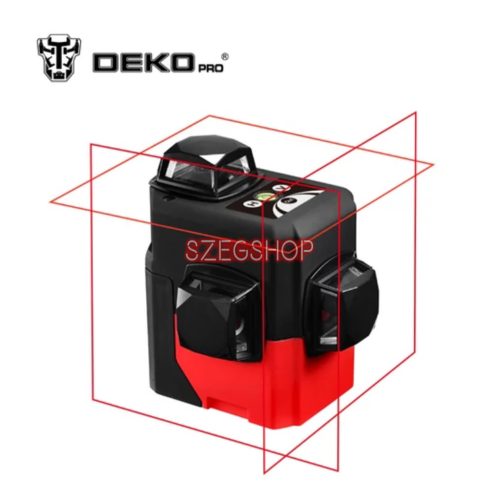 Deko LL-12HVR 3*360° önbeálló szintezőlézer