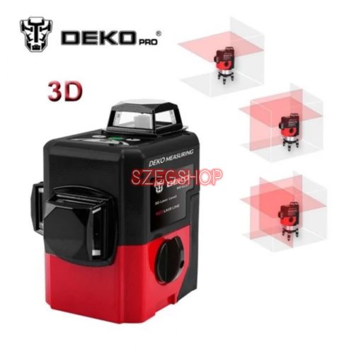 Deko LL-12HVR 3*360° önbeálló szintezőlézer