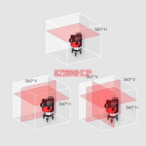 Deko LL-12HVR 3*360° önbeálló szintezőlézer