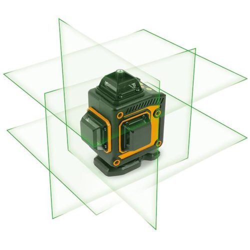 Handy Lézeres szintező szett – max 15 m – 16 zöld lézer – 3D/360° – 2 akkumulátor, 2 konzol, szemüveg Handy 10058