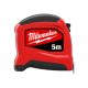 MILWAUKEE Mérőszalag 5 m x 19 mm metrikus SLIMLINE (GEN 2)