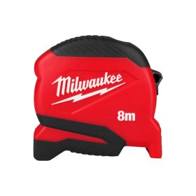 MILWAUKEE Mérőszalag 8 m x 25 mm metrikus COMPACT (GEN 2)
