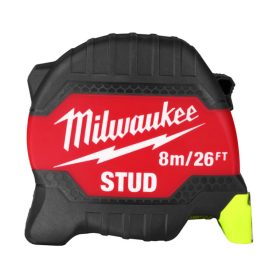   MILWAUKEE Mérőszalag ütésálló 8 m/26 láb x 33 mm STUD (GEN 3)
