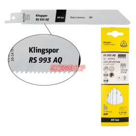   Klingspor RS 993 AQ Special 19/300 Bi-metál kardfűrészlap, mart, fogterpesztett 670352