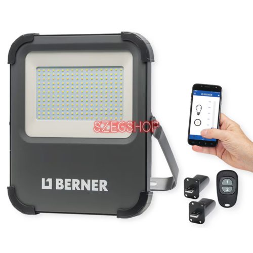 Berner 407683 LED-80 W intelligens fényszóró  - IP65 + intelligens USB-tartozékok