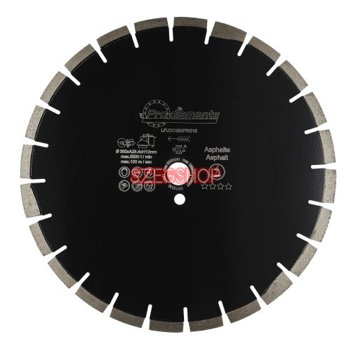 Prodiamante LFUDC600PRO12 aszfaltvágó gyémántkorong Ø600mm