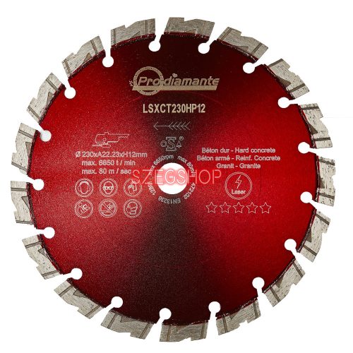 Prodiamante LSXCT230HP12 vasaltbeton vágókorong Ø230mm