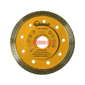   Prodiamante XJET115H10 Yellow ultravékony kerámiavágó gyémántkorong Ø115mm