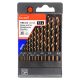 Abraboro HSS-CO fémfúró készlet, 13 részes (D 1,5 – 6,5 mm x 0,5)