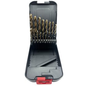    Abraboro HSS-CO fémfúró készlet, 19 részes (D 1,0 - 10,0 mm x 0,5 mm)