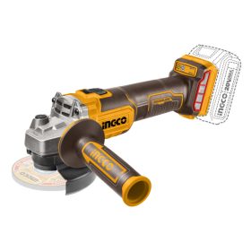   INGCO Akkus sarokcsiszoló 115 mm szénkefe nélküli 20 V (akku és töltő nélkül) 
