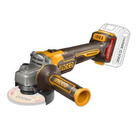   INGCO Akkus sarokcsiszoló 125 mm szénkefe nélküli 20 V (akku és töltő nélkül) 