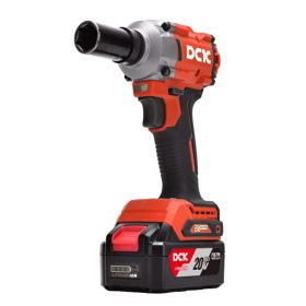   DCK Akkus ütvecsavarozó 1/2" 358 Nm szénkefe nélküli 20 V (2 x 5,0 Ah akku + töltő)