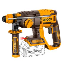    INGCO Akkus kombikalapács 2,0 J SDS-Plus szénkefe nélküli 20 V (akku és töltő nélkül)