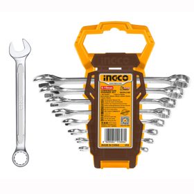 INGCO Csillag-villáskulcs készlet 8 részes 6-19 mm CrV