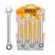INGCO Racsnis csillag-villácskulcs készlet 6 részes 8-17 mm CrV