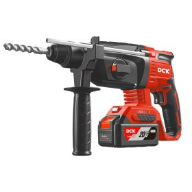   DCK Akkus kombikalapács 2,8 J SDS-Plus szénkefe nélküli 20 V (2 x 5,0 Ah akku + töltő)