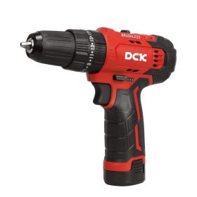    DCK Akkus ütvefúró-csavarozó 35 Nm szénkefe nélküli 12 V (2 x 2,0 Ah akku + töltő)