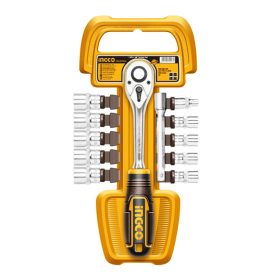  INGCO Dugókulcs készlet 12 részes 1/4" 5-14 mm CrV