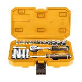 INGCO Dugókulcs készlet 20 részes 1/4" 4-14 mm CrV