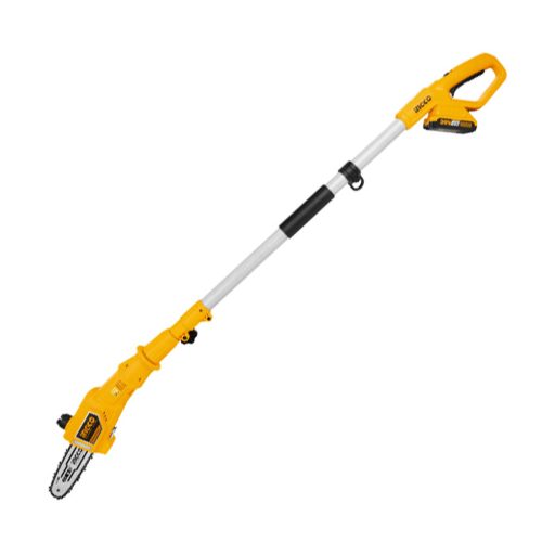 INGCO Akkus magassági sövény 460 mm és ágvágó 200 mm 0-400 mm 20 V (1 x 2,0 Ah akku + töltő)