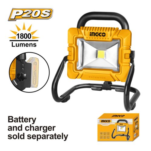 INGCO Akkus LED reflektor 1800 lm 20 V (akku és töltő nélkül)