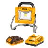 INGCO Akkus LED reflektor 1800 lm 20 V (1 x 2,0 Ah akku + töltő)