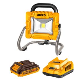   INGCO Akkus LED reflektor 1800 lm 20 V (1 x 2,0 Ah akku + töltő)