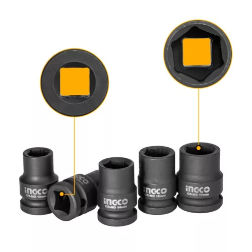 INGCO Gépi dugókulcs készlet 10 részes 1/2" 10-24 mm CrMo HKISSD12101