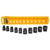 INGCO Gépi dugókulcs készlet 10 részes 1/2" 10-24 mm CrMo HKISSD12101