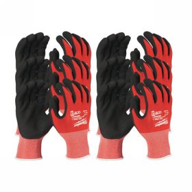   MILWAUKEE Munkavédelmi kesztyű vágásbiztos nitril mártott 1/A - XL/10 (12 pár)