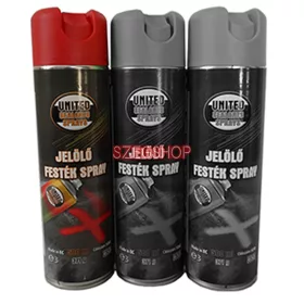 United Piros jelölő festék spray 500ml