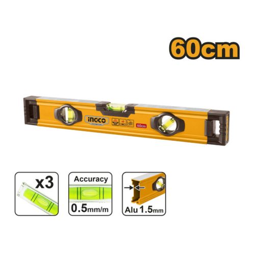 INGCO Vízmérték 600 mm 3 libella