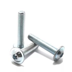   ISO7380-2 10.9 acél horg. M3x6 - hatlapú belsőkulcsnyílású félgömbfejű peremes csavar, imbusz peremes fejjel