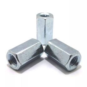 DIN6334 acél horg. 10. M8 - hatlapú toldóanya (m=3d)