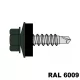 Fűzőcsavar + EPDM (14mm) acél RAL6009 (fenyőzöld) 4,8x19