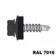 Fűzőcsavar + EPDM (14mm) acél RAL7016 (antracitszürke) 4,8x19